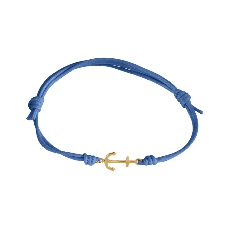 MARCO GERBELLA Bracciale cordino blu con ancora AN-BK-51-XG