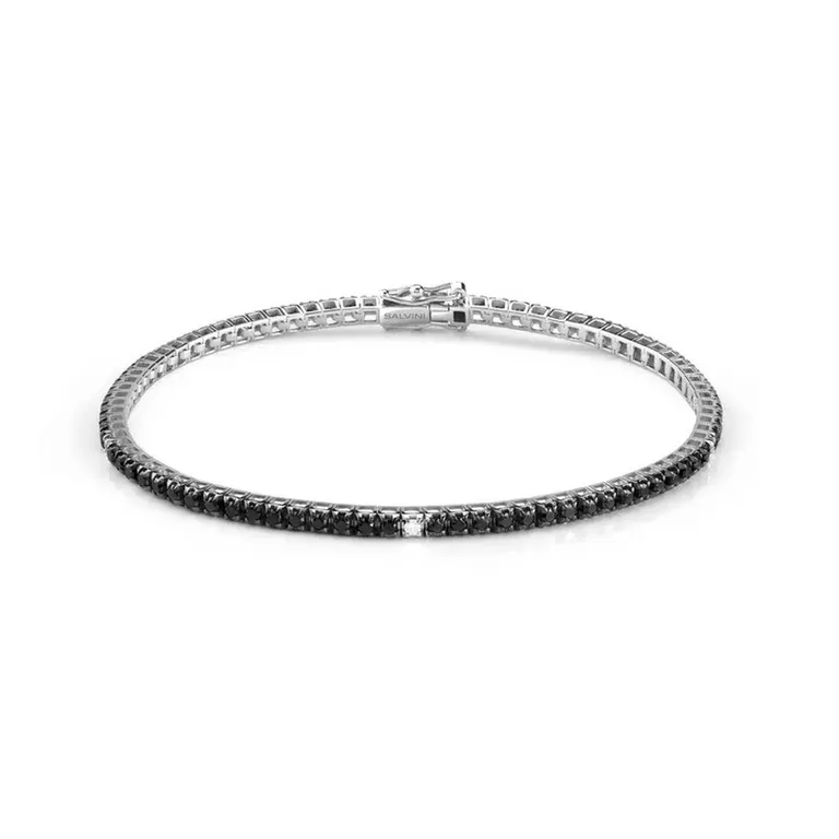 Salvini bracciale tennis dia black & white