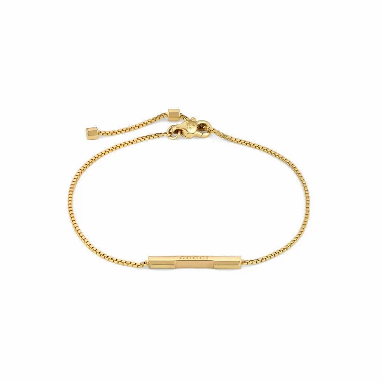 YBA662106001 Bracciale Gucci Link to Love con barretta oro giallo 662106_J8500_8000_001