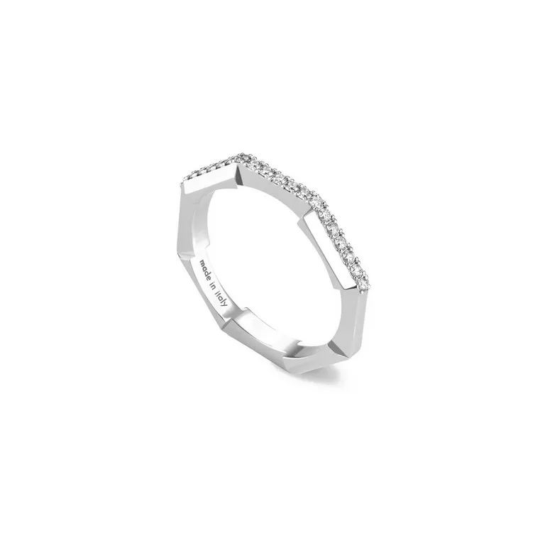 YBC662140001 Anello Gucci Link to Love oro bianco diamanti_662140_J8568_9066_001