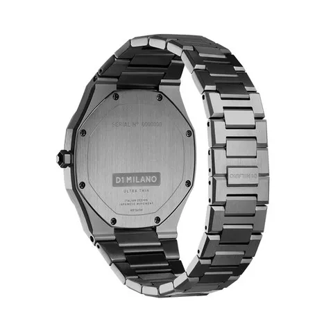 D1 Milano Ultra Thin Bracelet Gun Metal 40mm UTBJ15