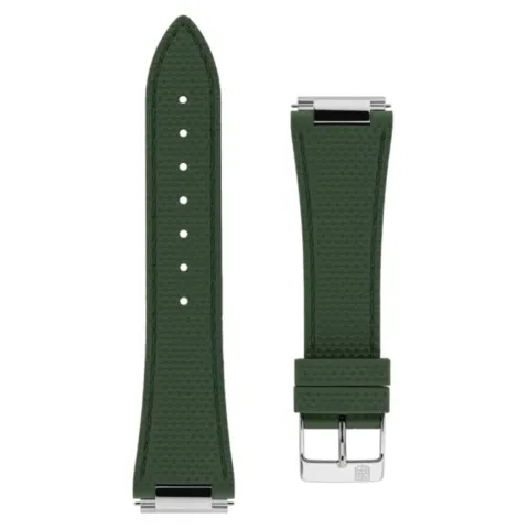 Frederique Constant strap Green Rubber 24x18