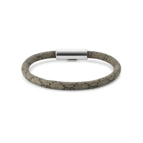 Gucci bracciale Trademark Silver & Beige GG Supreme YBA797156001_03