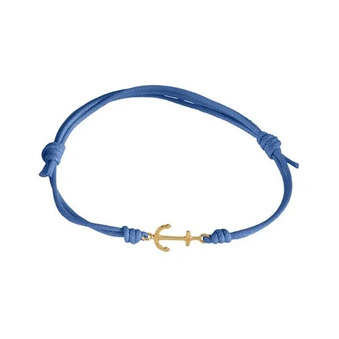 MARCO GERBELLA Bracciale cordino blu con ancora AN-BK-51-XG