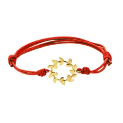 Marco Gerbella Orafi Bracciale Flora cordino rosso FL-BK-40-XG