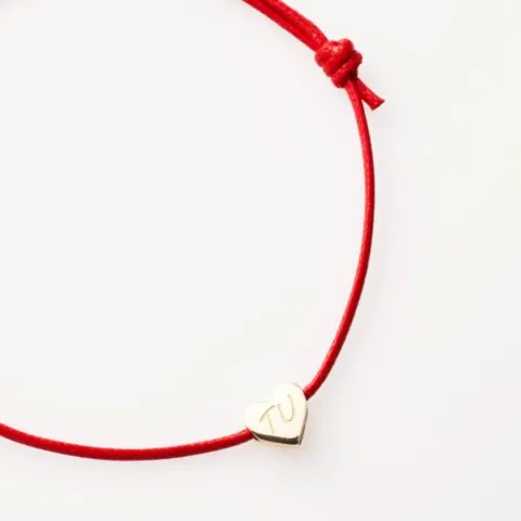 Marco Gerbella Orafi bracciale cordino rosso cuore incisione TU PAS-BK-1L_03