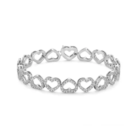 Marco Gerbella Orafi bracciale cuori diamanti PF-CB-1-1B