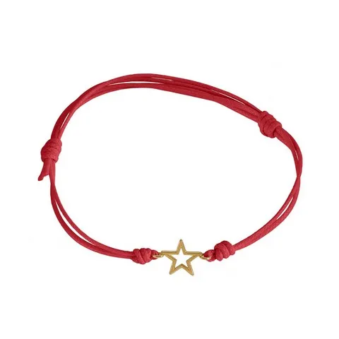 MARCO GERBELLA Bracciale cordino stella piccola a filo ST-BK-12-XG rosso