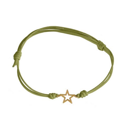 MARCO GERBELLA Bracciale cordino stella piccola a filo ST-BK-12-XG verde mela