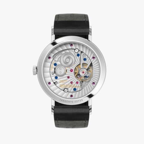 NOMOS Glashütte Tangente 2date blu 38 Rif. 136_02