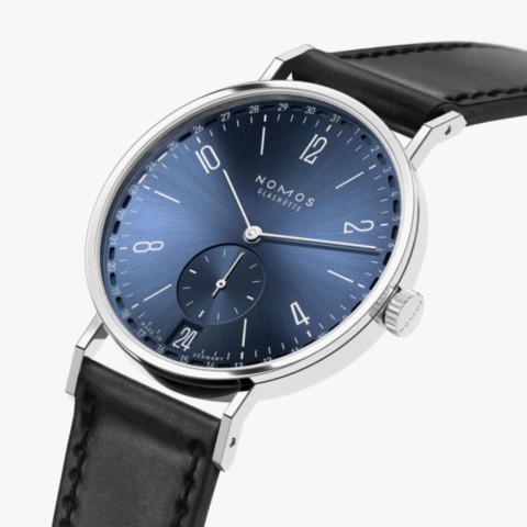 NOMOS Glashütte Tangente 2date blu 38 Rif. 136_03