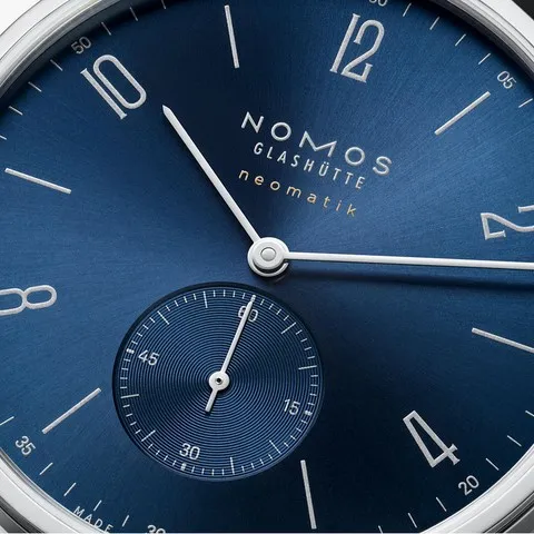 NOMOS Glashütte Tangente 39 Neomatik Blue Gold rif. 145_03