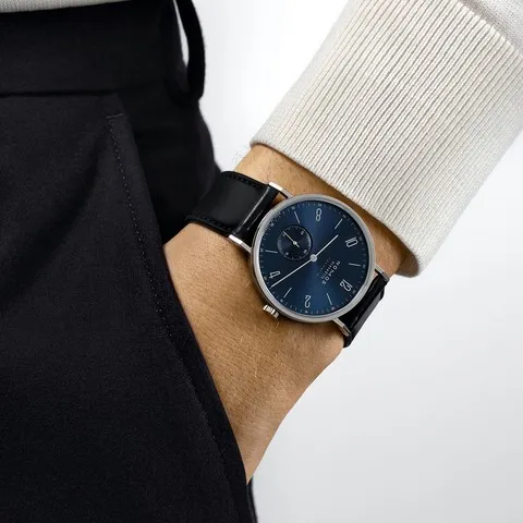 NOMOS Glashütte Tangente 39 Neomatik Blue Gold rif. 145_08