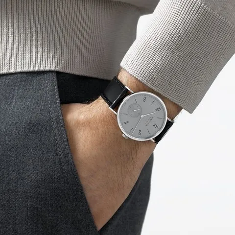 NOMOS Glashütte Tangente 39 Neomatik grigio platino Rif. 144